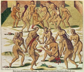 Americae Tertia Pars, come sono caduto nelle mani del nemico (pagina 346), 1562